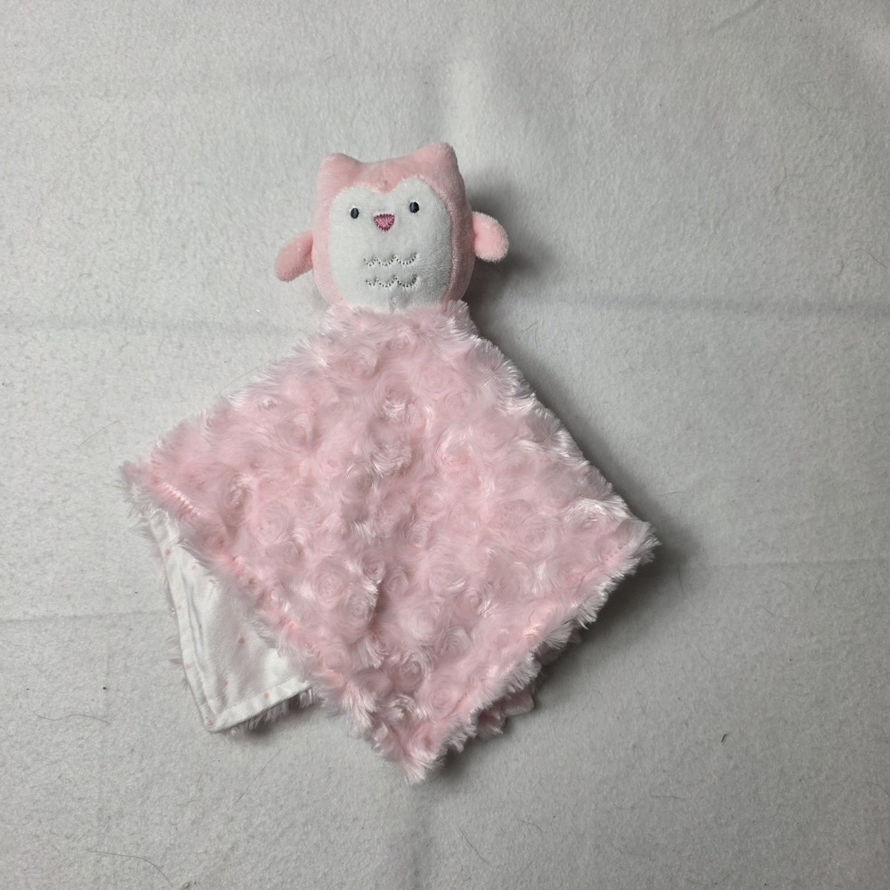 Just One You Owl Security Blanket Lovey Plush Polka Dot Swirl
